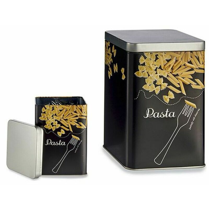 

Bote Metálico Pasta Metal 1000 ml (10,2 x 15 x 10,2 cm) - Bigbuy Home
