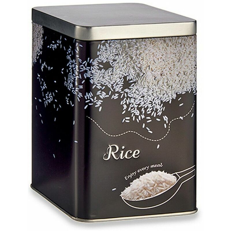 

Bote Metálico Rice (10,2 x 15 x 10,2 cm) - Bigbuy Home