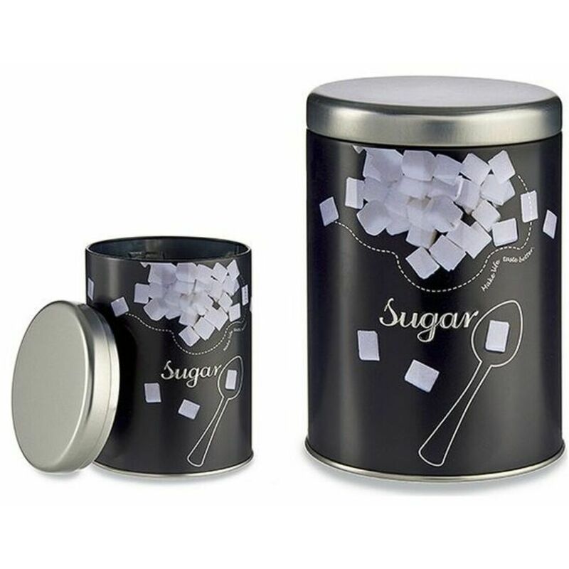 

Bote Metálico Sugar (10,5 x 15 x 10,5 cm) - Bigbuy Home