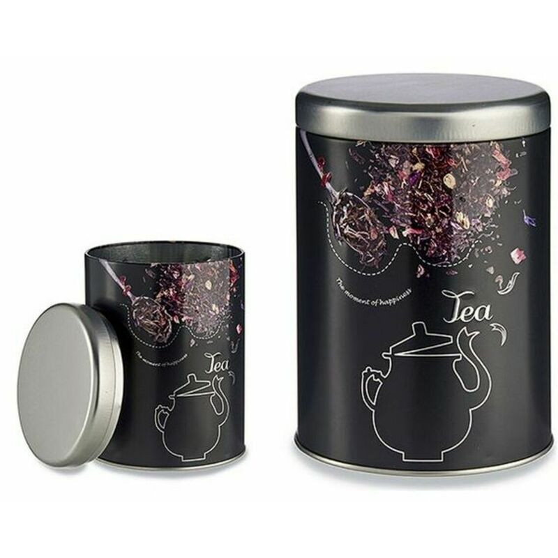 

Bote Metálico Tea (10,5 x 15 x 10,5 cm) - Bigbuy Home