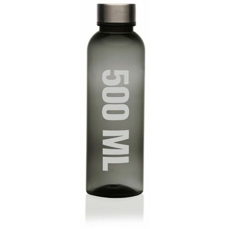 

Botella Gris Acero Poliestireno (500 ml) - Bigbuy Home