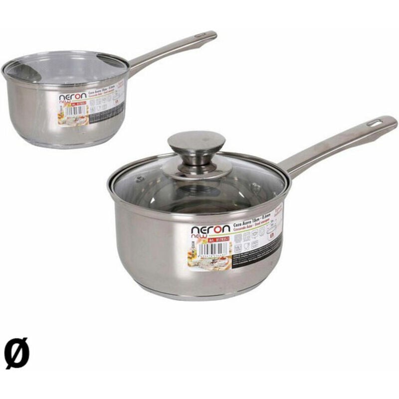 

BigBuy Home Cacerola New Neron Acero Inducción Con Tapa Ø 16 cm