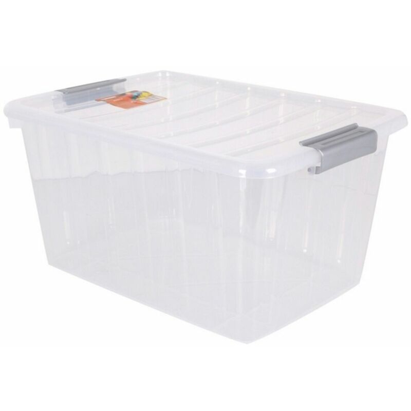 

Caja de Almacenaje con Tapa Thais 30 L Transparente - Bigbuy Home