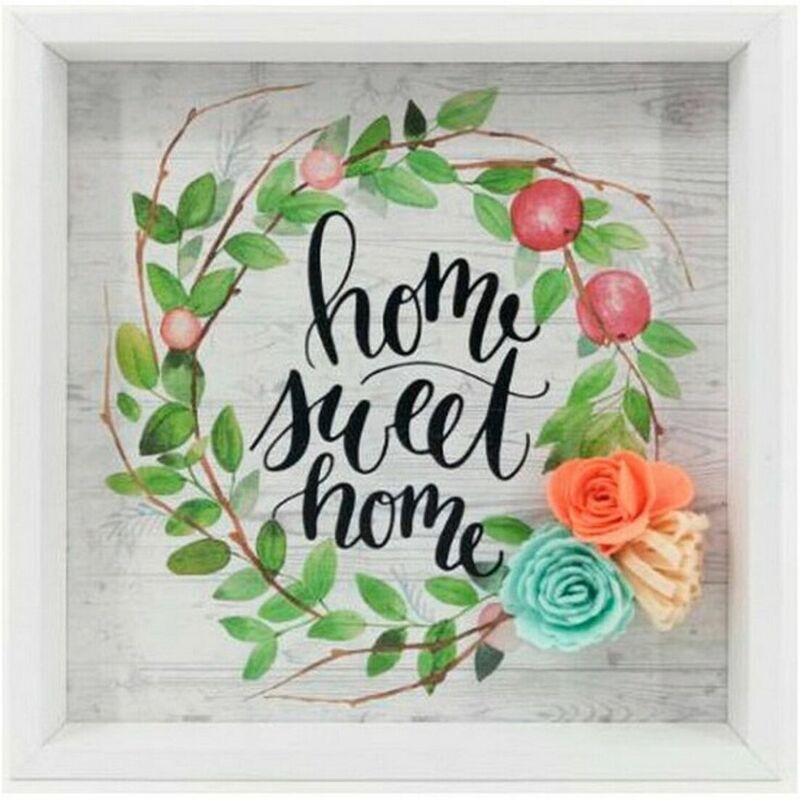 

Cuadro Home Sweet Home (21 x 21 x 2 cm) 115773 - Bigbuy Home