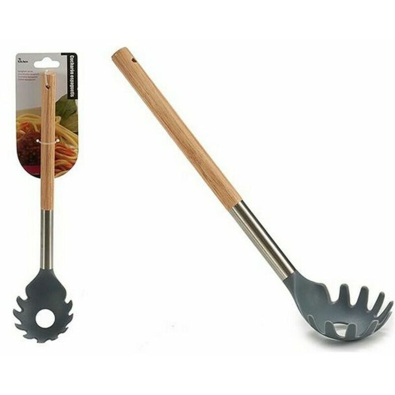 

Cucharón Espaguetis y otras pastas Madera Acero Nylon (9 x 32 x 7,2 cm) - Bigbuy Home