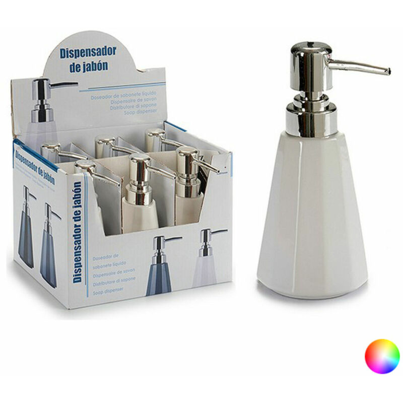 

BigBuy Home Dispensador de Jabón Cerámica (7,5 x 16 x 8,5 cm) Blanco
