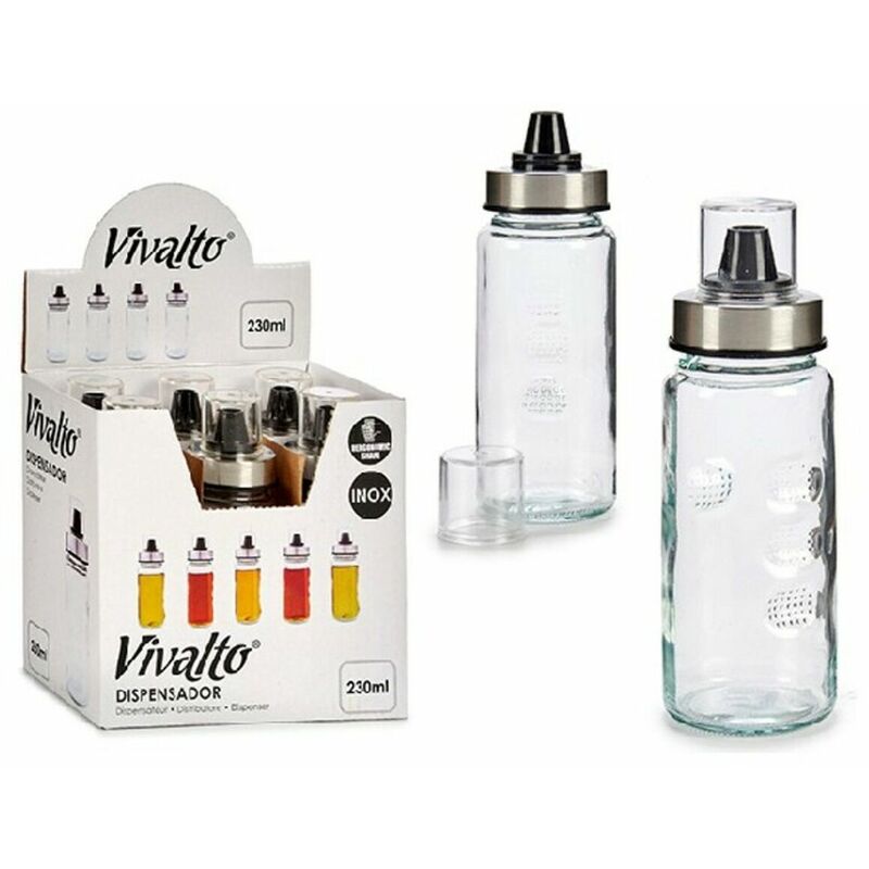 

Dispensador Vidrio Acero Plástico (230 Ml)