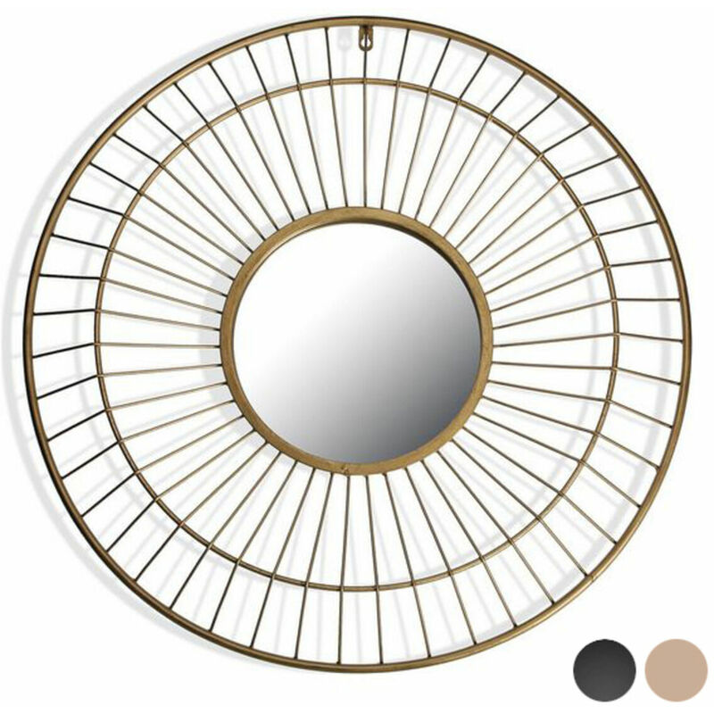 

BigBuy Home Espejo de pared Metal Redondo Plateado