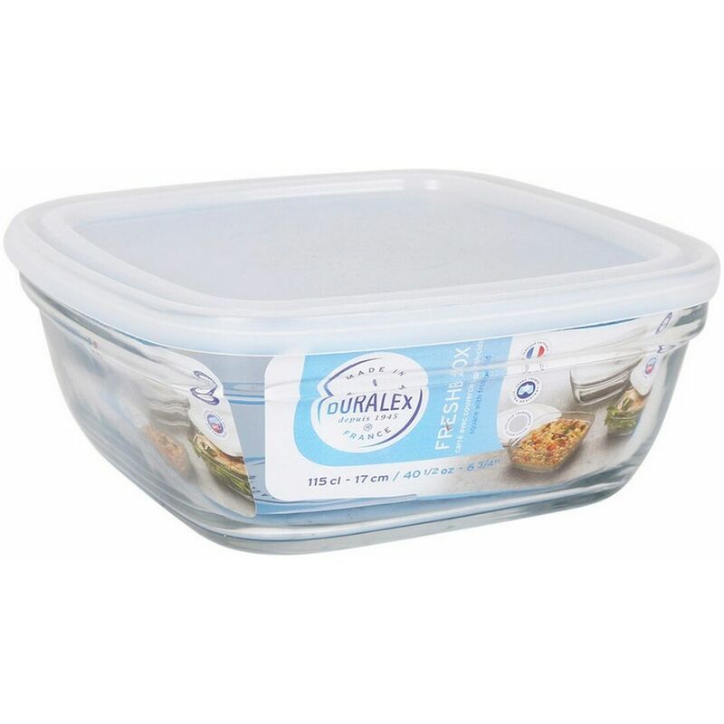 

Fiambrera Freshbox Transparente Con Tapa Cuadrada (17 cm) - Bigbuy Home