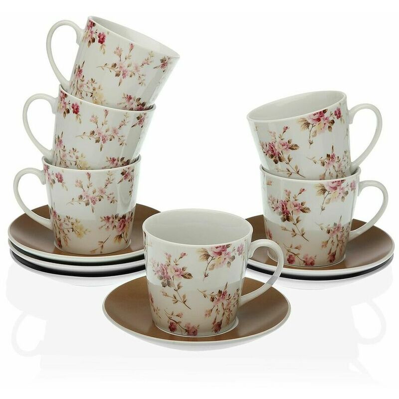 

Juego De 6 Tazas De Té Con Plato Maggie Porcelana (6 Piezas)