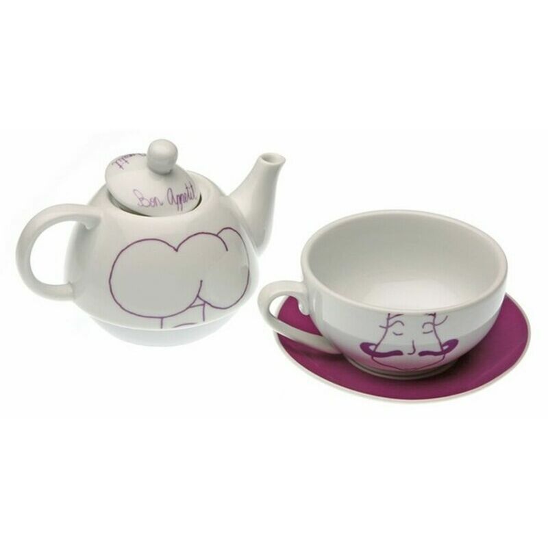 

Juego De Tetera Individual Morado (15 X 14 X 17 Cm)
