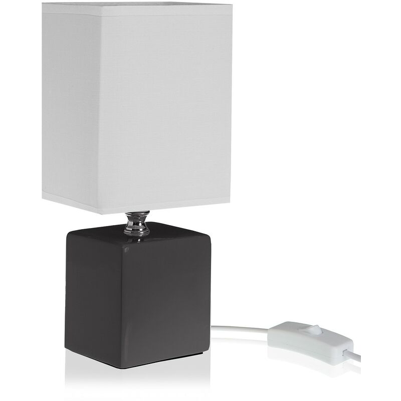 

Bh Design - LAMPARA MESA CUADRADA GRIS OSC