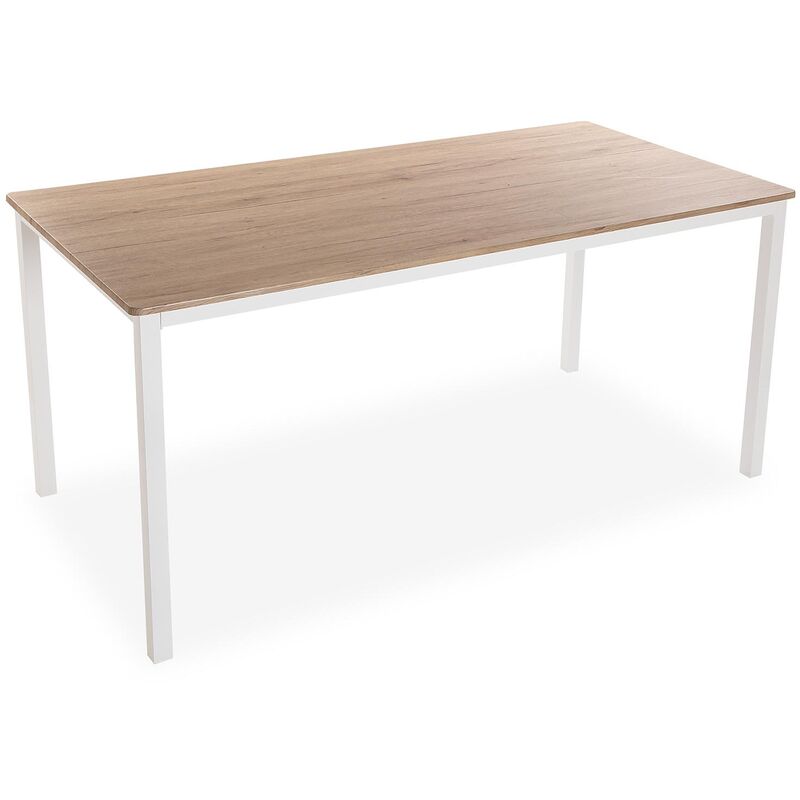 

Amaia Mesa de comedor para Cocina o Terraza, 79x80x160cm - Blanco - Versa