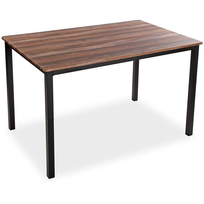 

Amaia Mesa de comedor para Cocina o Terraza, 76x80x120cm - Negro - Versa