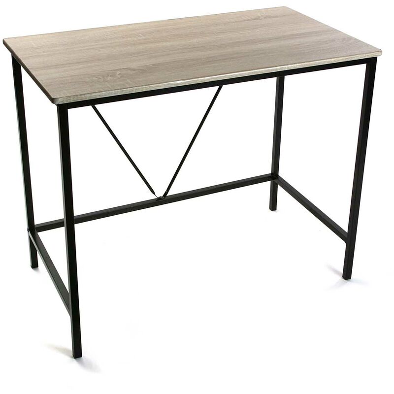 

Skien Mesa Escritorio para el Ordenador, Mesa de Estudio, 75x50x90cm - Marrón - Versa