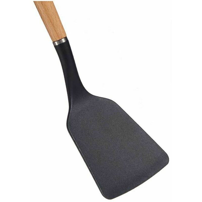 

Paleta De Cocina Marrón Negro Nylon Madera De Haya (8,8 X 2 X 33,8 Cm)