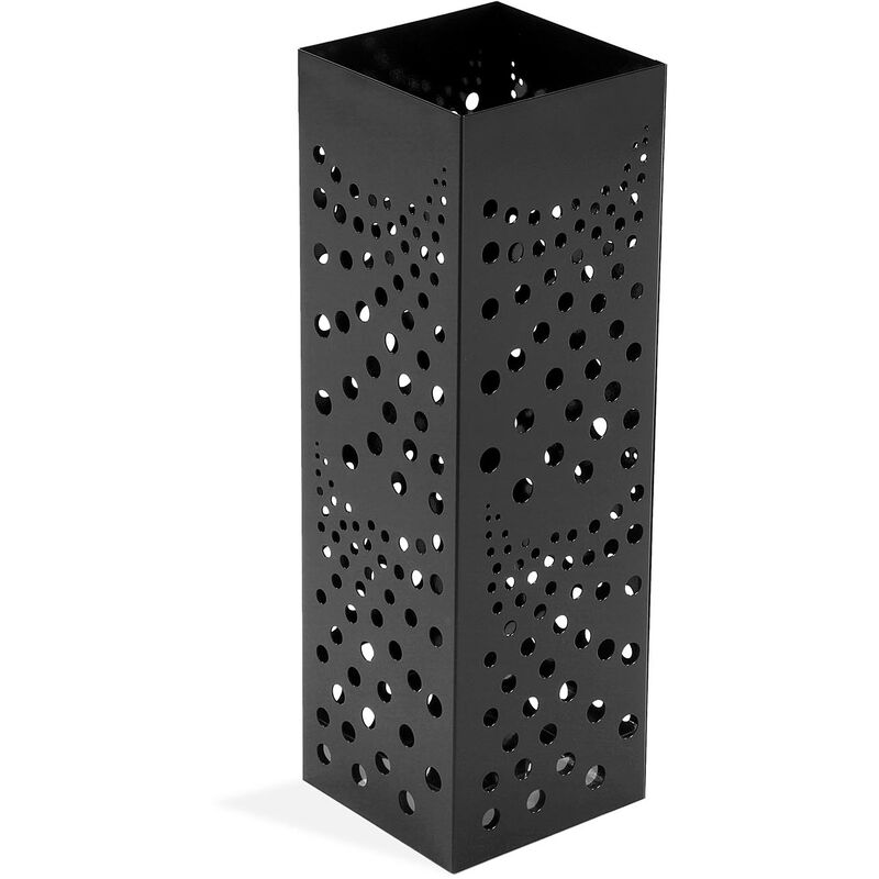 

Versa Polka Paragüero para Entrada, Habitación o Hall, 49x15,5x15,5 cm - Negro