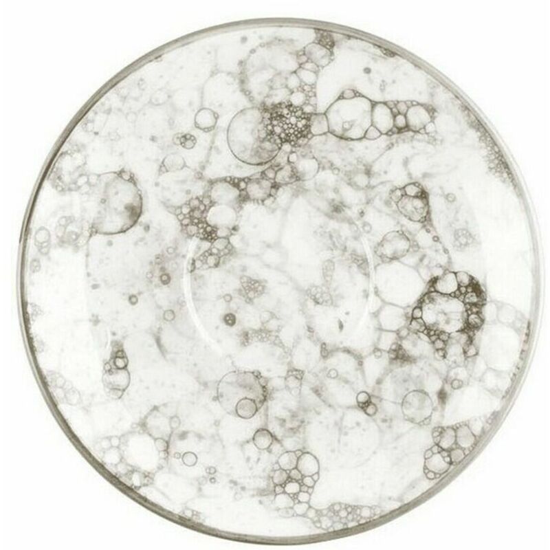 

Plato Gourmet Porcelana Blanco/Marrón (13 x 13 x 2 cm) - Bigbuy Home
