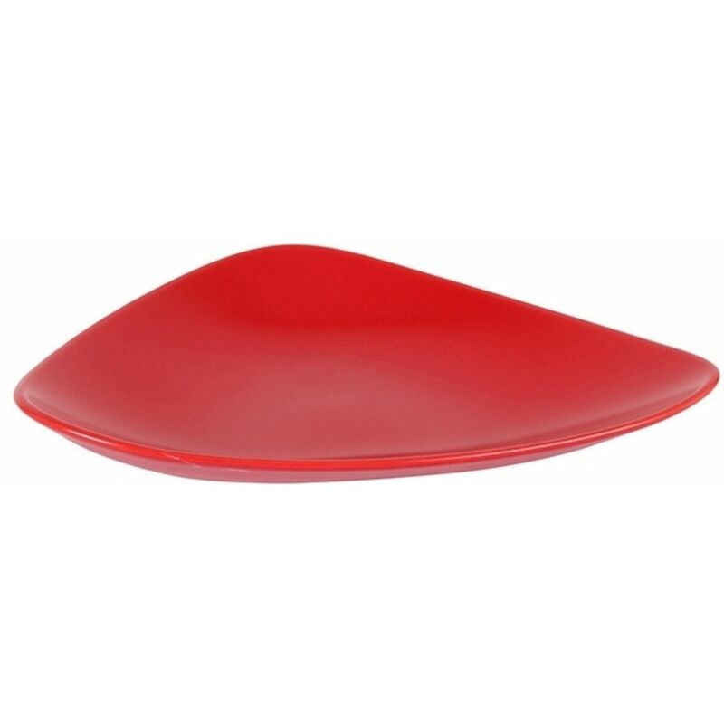 

BigBuy Home Plato para Postre Rojo (24 x 18 x 3 cm)