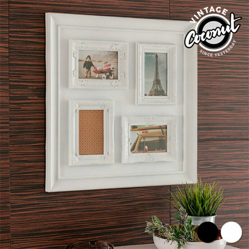 

Portafotos Múltiple Vintage Coconut (4 fotos) Negro - Bigbuy Home
