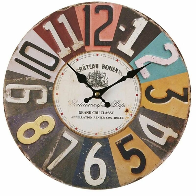

Reloj de Pared Chateau Metal (5 x 28 x 28 cm) - Bigbuy Home
