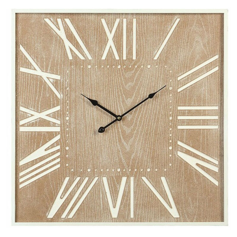 

Reloj de Pared Cuadrado Marrón (60 x 60 x 5cm)