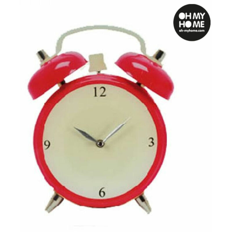 

BigBuy Home Reloj de Pared de Cristal Despertador Oh My Home Rosa