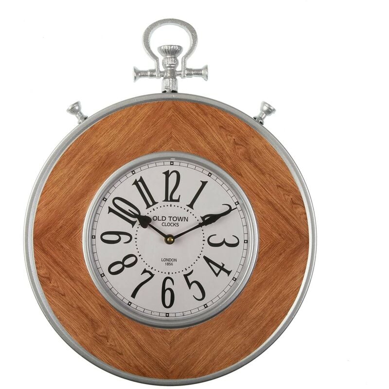 

Bigbuy Home - Versa Arras Reloj de Pared Silencioso Decorativo, 54x3x39cm - Marrón