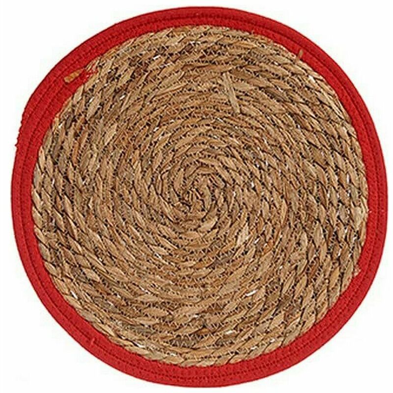 

BigBuy Home Salvamantel Marrón Rojo Fibra natural (Ø 35 cm)