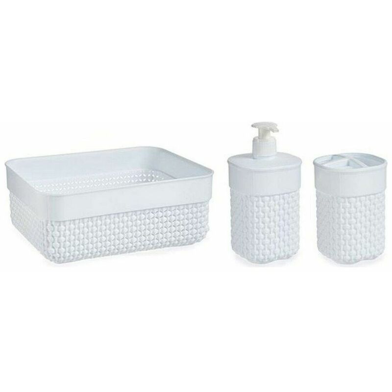 

BigBuy Home Set de Baño Blanco (3 Piezas) (580 ml)