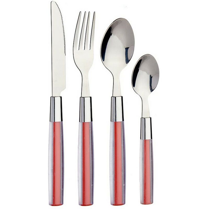 

Set de Cubiertos Rojo Acero Inoxidable PS (16 Piezas) - Bigbuy Home