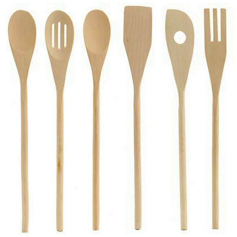 

Set De Utensilios Para Cocina Madera (6 Piezas)