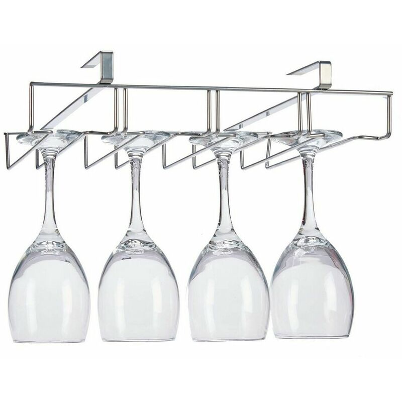 

Soporte para Copas (25,5 x 7 x 35,5 cm) Acero inoxidable - Bigbuy Home