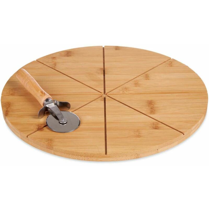

BigBuy Home Tabla de cortar Pizza Bambú Natural (Ø 35 cm)