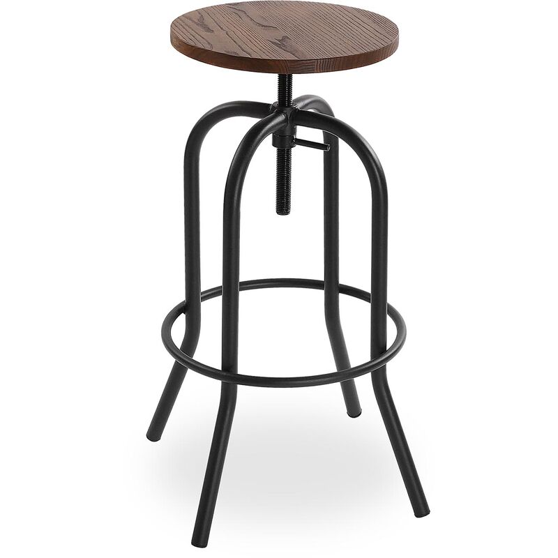 

Goran Taburete alto para el Bar, la Cocina, el Salón o Comedor, 85x40x40cm - Marrón - Versa