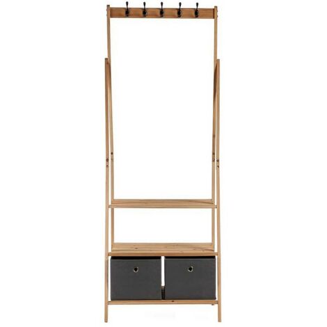 BigBuy Kipit MH194001H Porte-manteau marron gris 40,5 cm