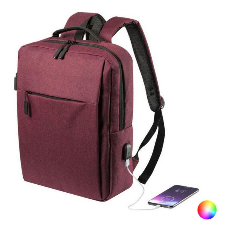 

BigBuy Office Mochila para Portátil y Tablet con Salida USB 146473 Gris