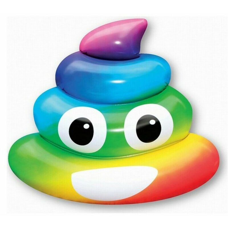 

BigBuy Outdoor Colchoneta Hinchable Rainbow Poo (107 x 121 x 26 cm)