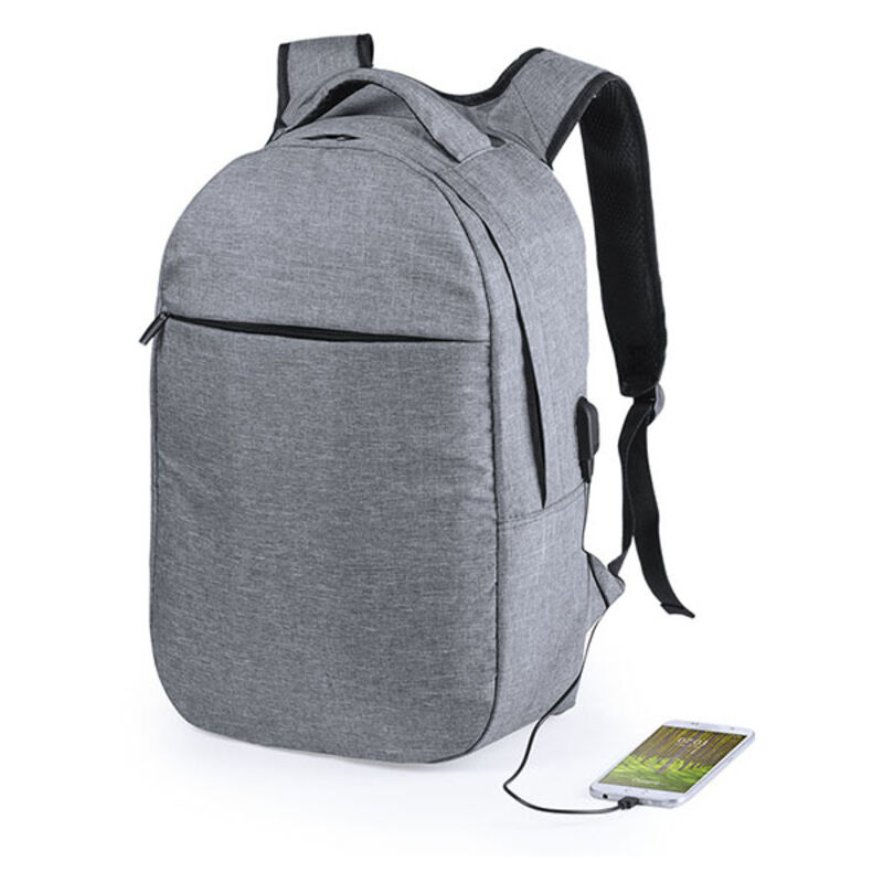 

Bigbuy Outdoor - Mochila para Portátil y Tablet con Salida USB 146215 RFID Gris Gris