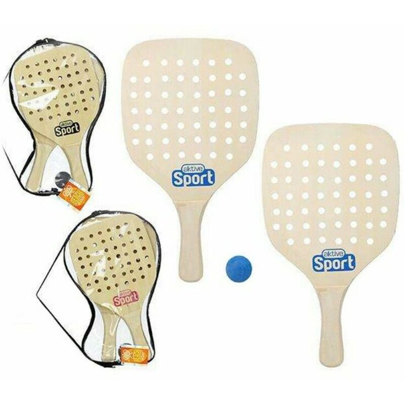 

Palas de Playa con Pelota Sport 12 mm Madera - Bigbuy Outdoor