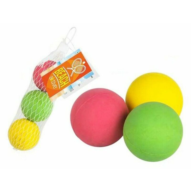 

BigBuy Outdoor Pelotas para Palas de Playa 47 mm Goma (3 Uds)