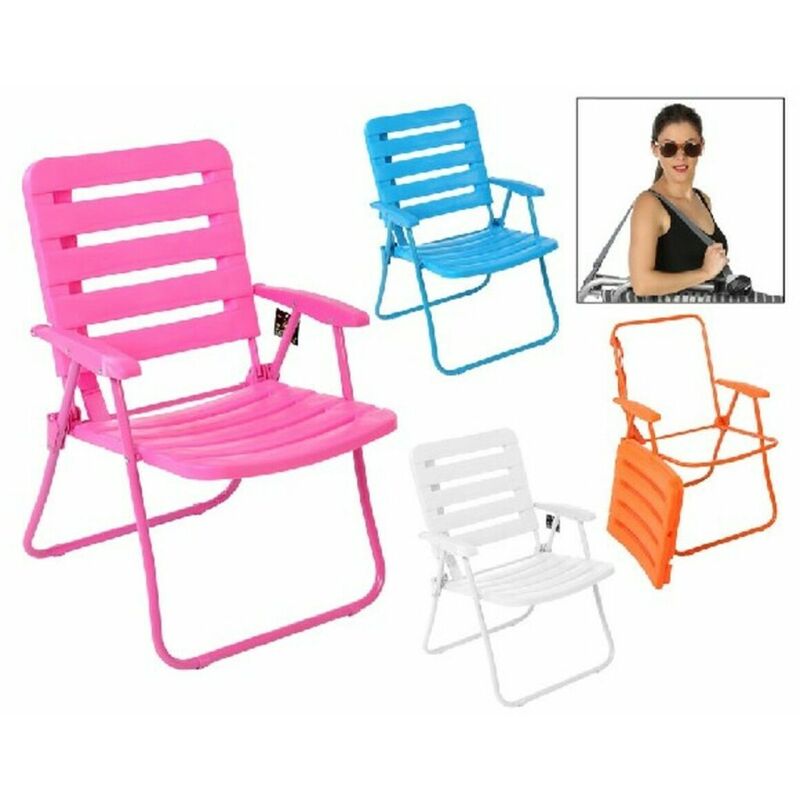 

BigBuy Outdoor Silla de Playa PVC Acero (60 x 56 x 84 cm)