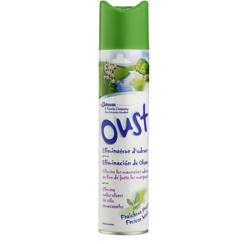 

Aerosol Ambientador de Baño con Fragancia Frescor Verde, Metal, Blanco, 5.3x5.3x23.6 cm - Johnson