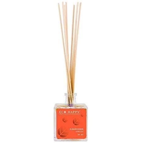 BigBuy S0584071 Bastoncini profumati Mikado Albicocca Eco Happy, 95 Millilitri