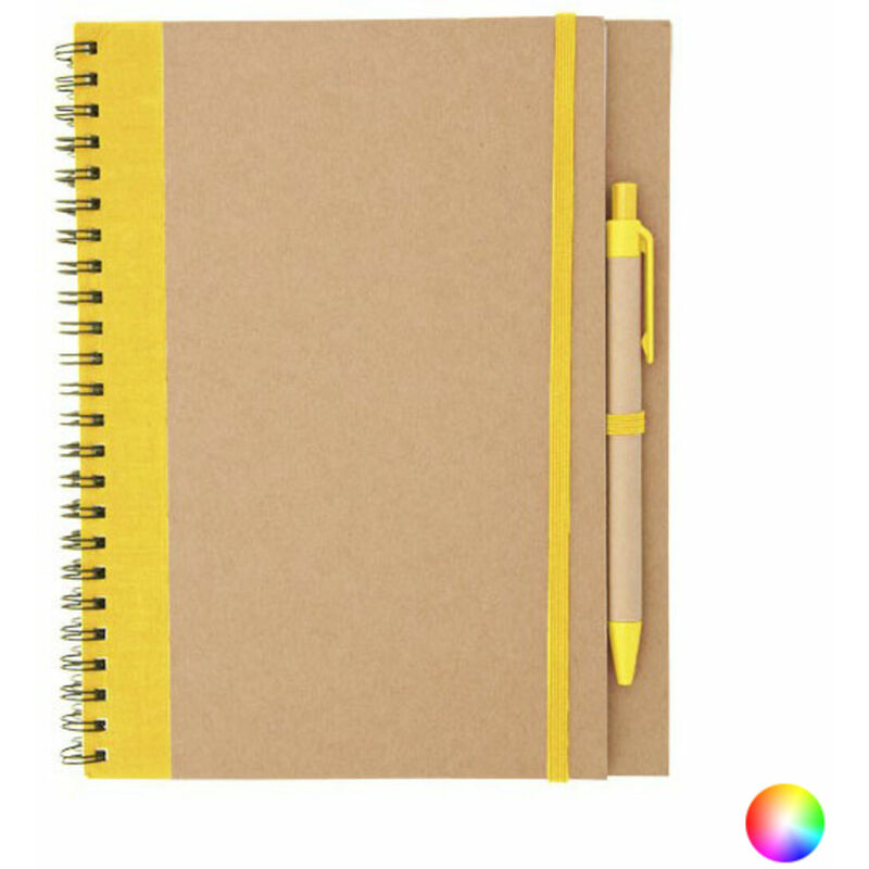

BigBuy School Libreta de Anillas con Bolígrafo 143437 Amarillo