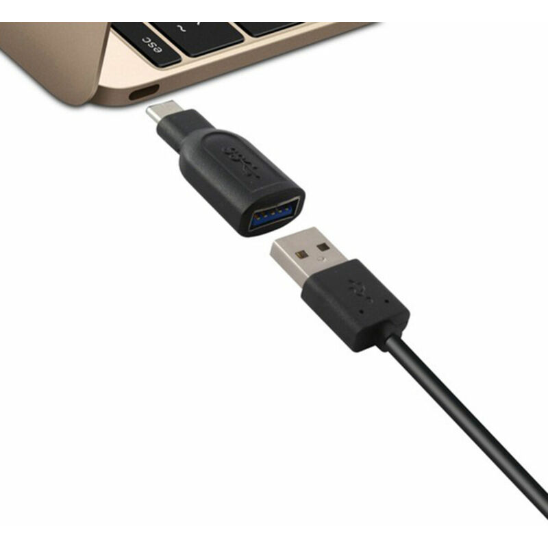 

Adaptador USB 3.0 a USB-C 3.1 Negro - Bigbuy Tech