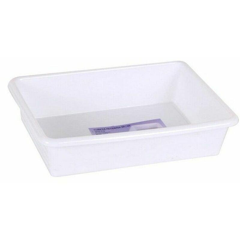 

BigBuy Tools Cubeta 2 L Rectangular Blanca (26 x 19 cm)