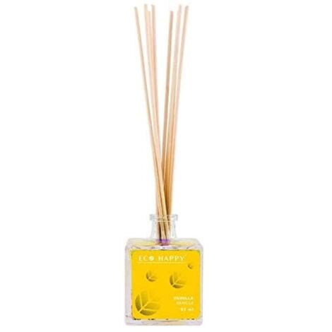 BigBuyMikado Vanilla Eco Happy Bacchette profumate, 95 Millilitri, Materiali vari, Multicolore