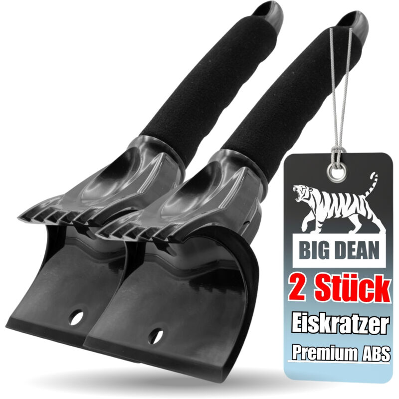 Image of BigDean 2 Stück Profi Eiskratzer Auto Scheibenkratzer Auto