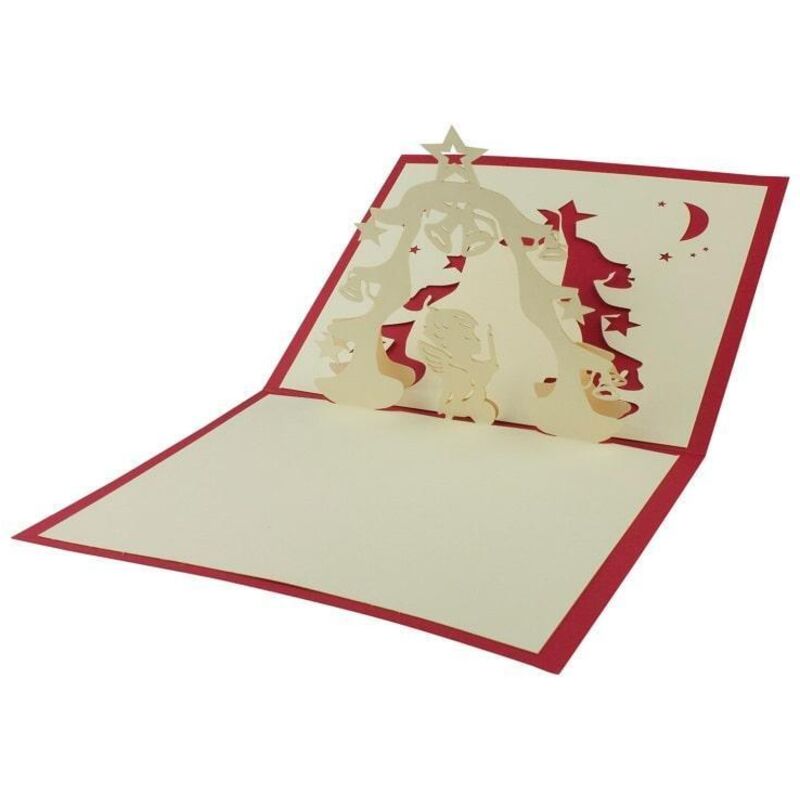 Northix - Biglietto di Natale pop-up fatto a mano